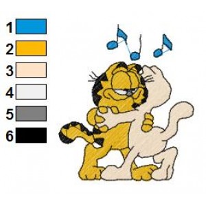 Garfield 66 Embroidery Design